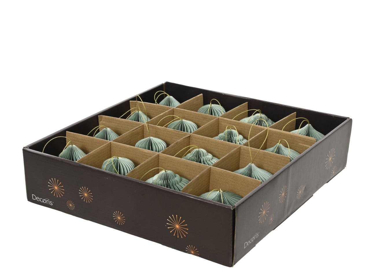 Appendino in carta 8xh.8cm verde modelli assortiti