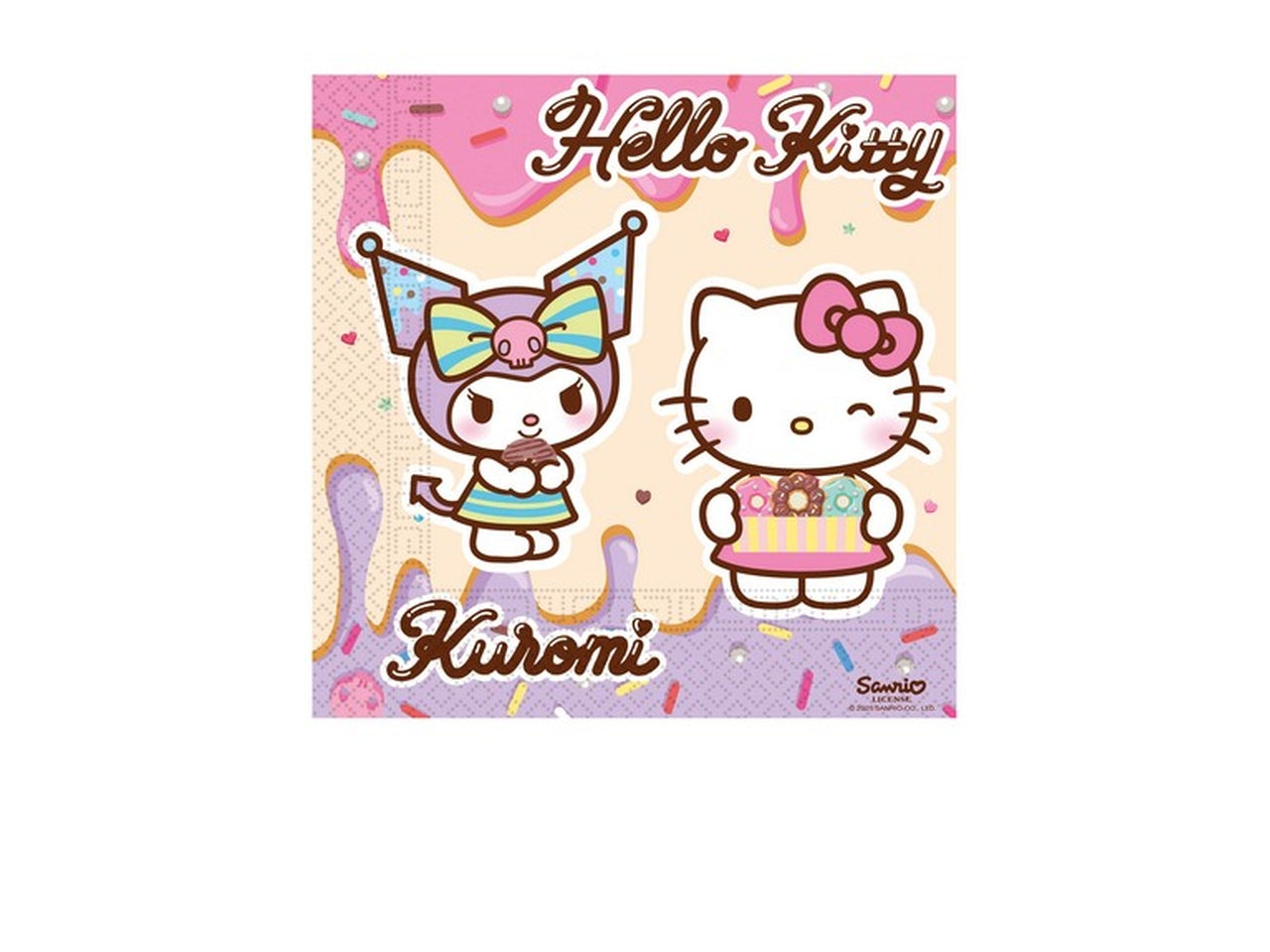 Tovagliolo 33cm Hello Kitty Kuromi