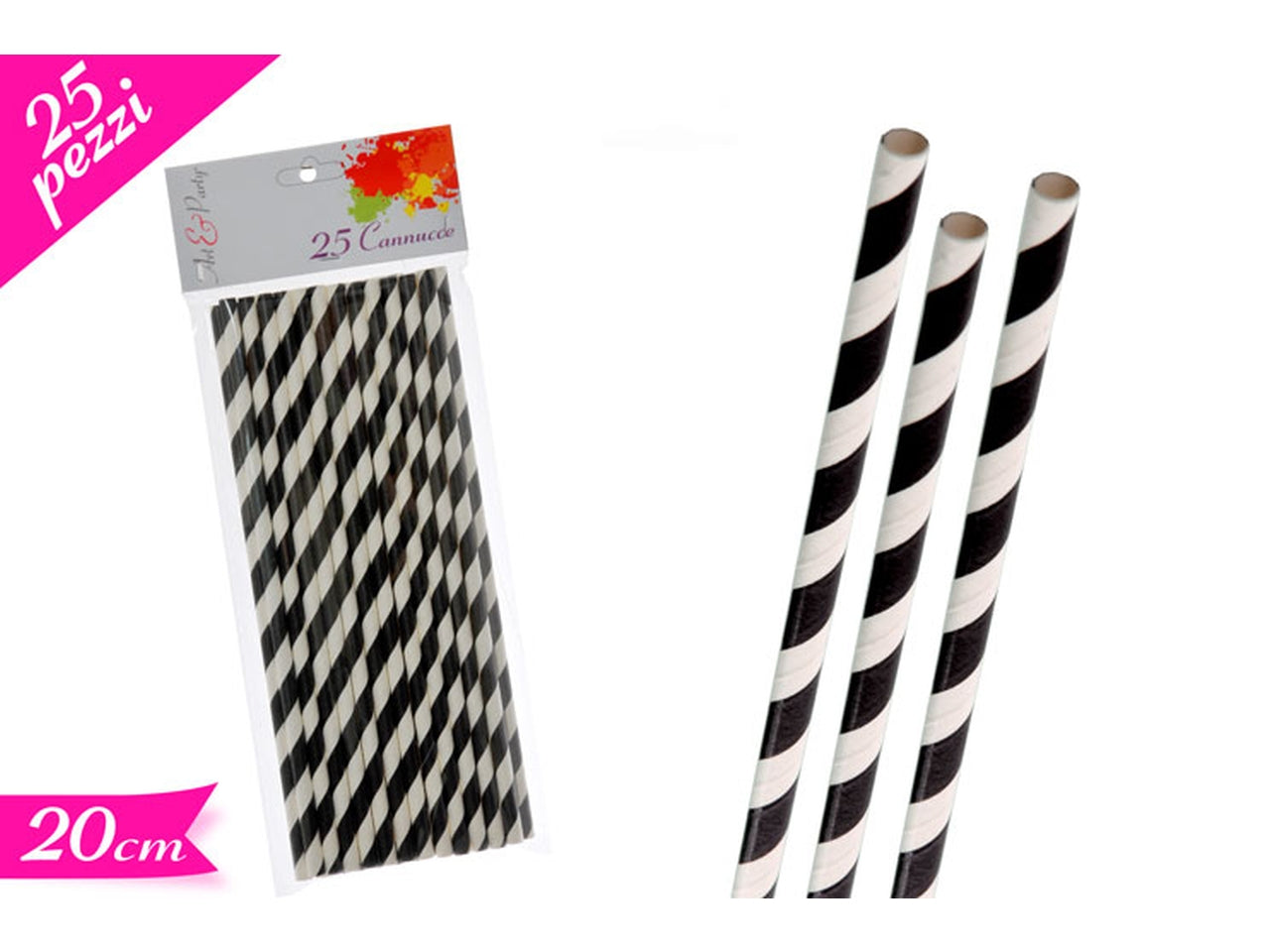 Confezione di 25 cannucce