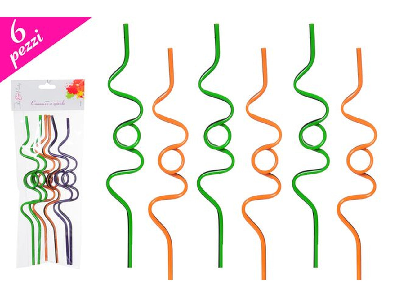 Confezione di 6 cannucce