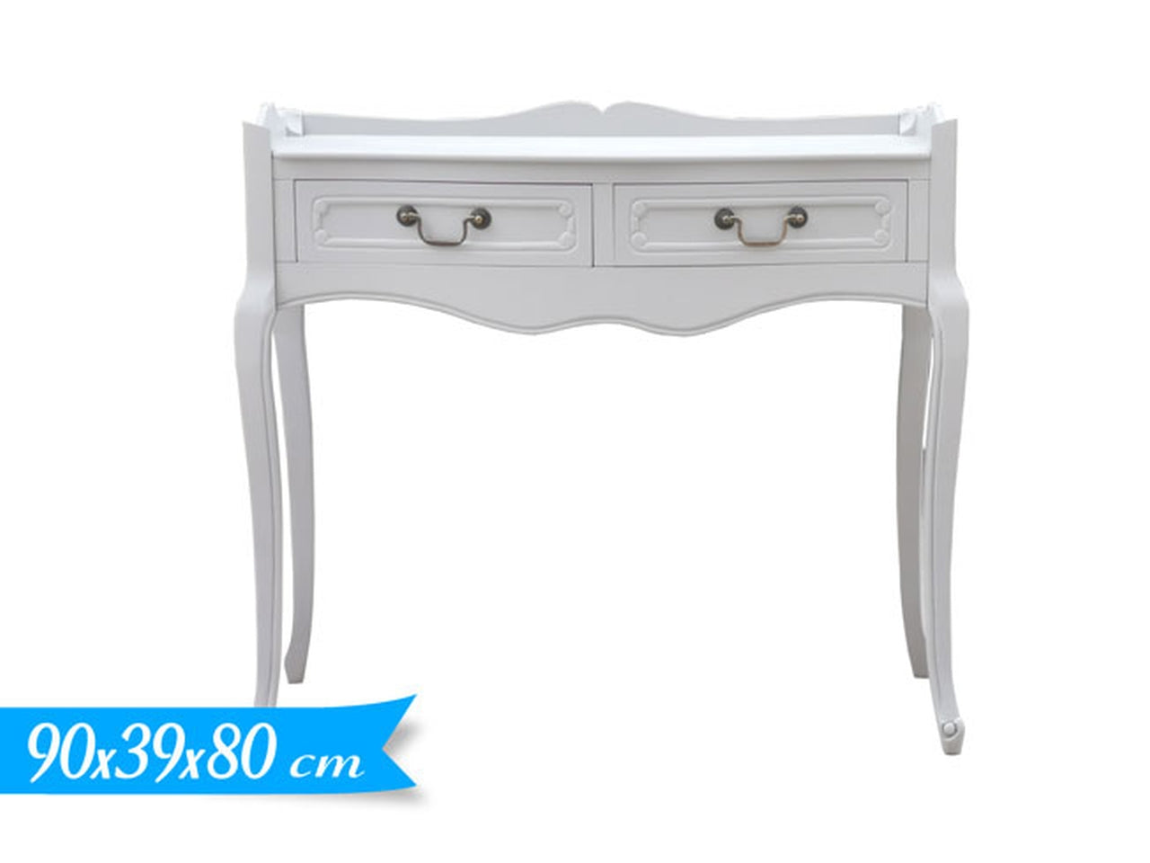 Consolle con 2 cassetti 90x39x80cm
