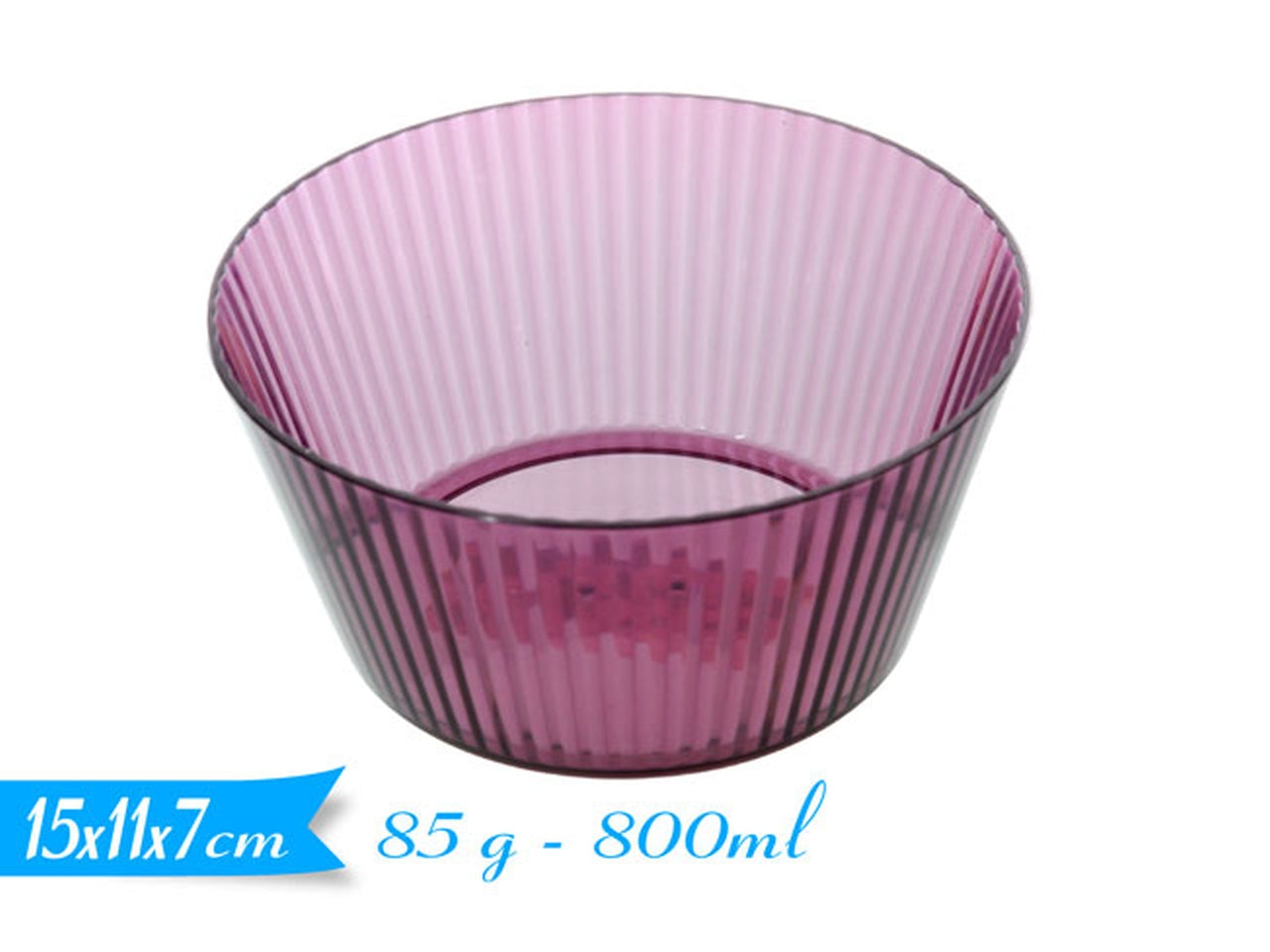 Coppetta in plastica viola