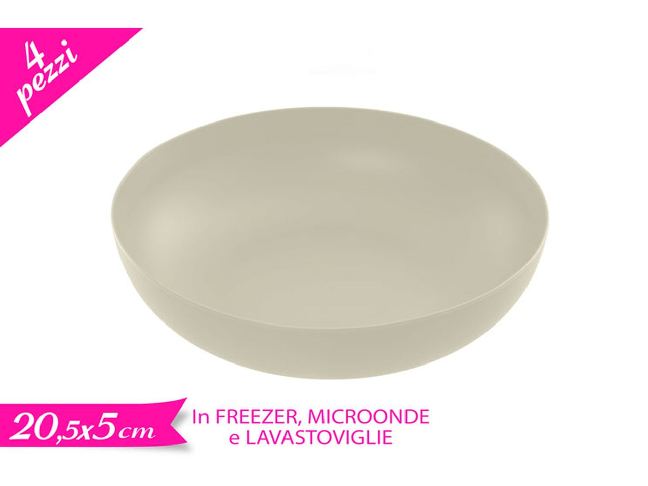 Set 4 coppette avorio