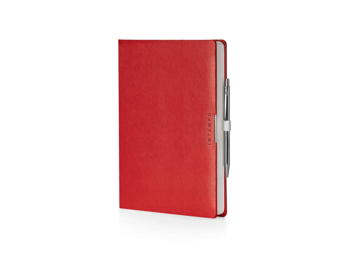Agenda anytime 2026 giornaliera 17x24cm in similpelle rosso