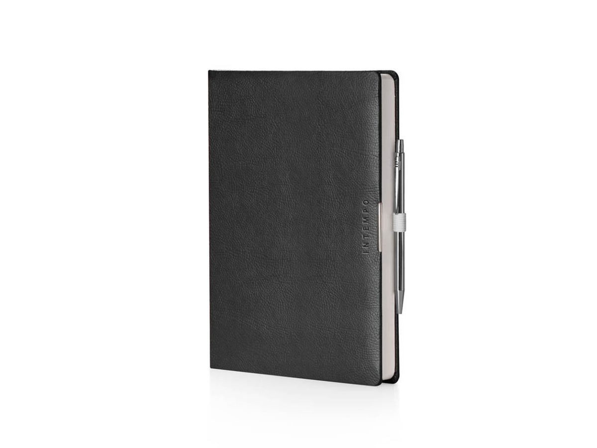 Agenda anytime 2026 giornaliera 17x24cm in similpelle nero $
