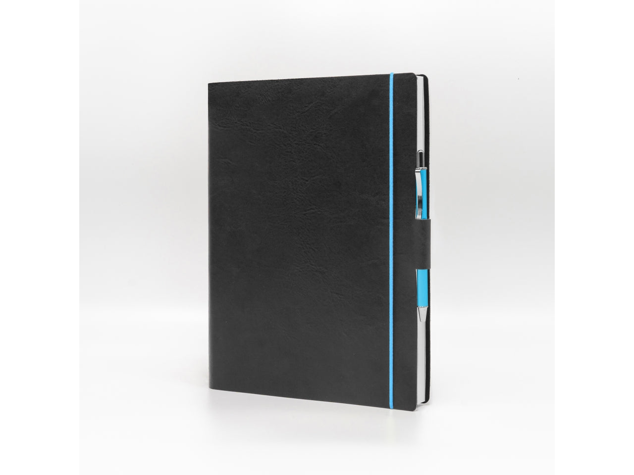 Agenda blueband 2026 15x21cm con elastico in similpelle nero $