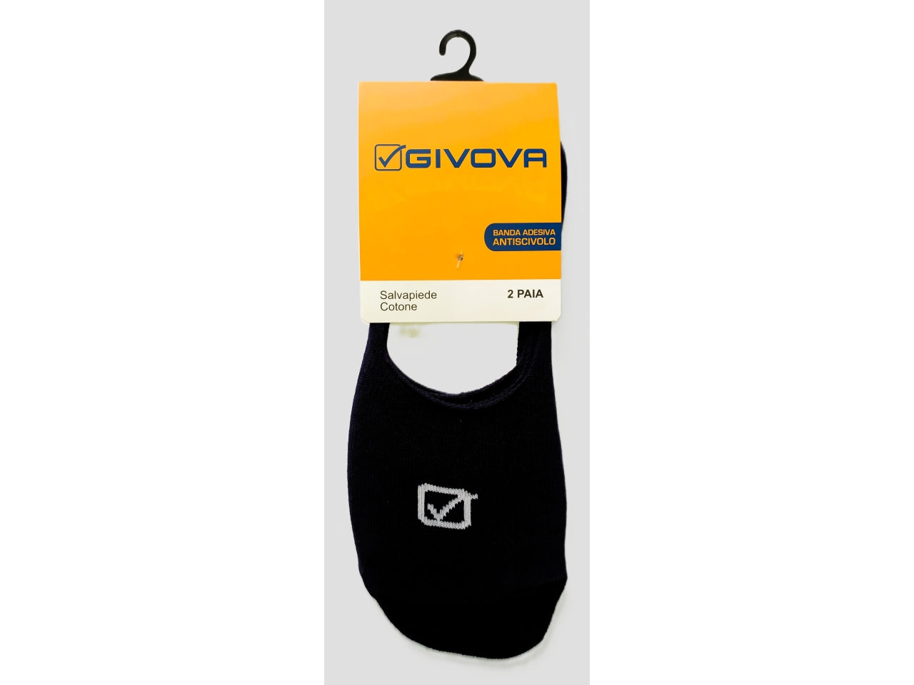 Calza salvapiede junior con adesivo antiscivolo la confezione contiene 2 calze taglia 33/35 nero