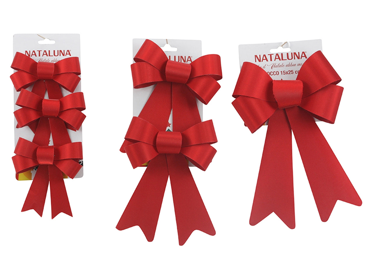 Fiocchi rossi in 3 assortimenti