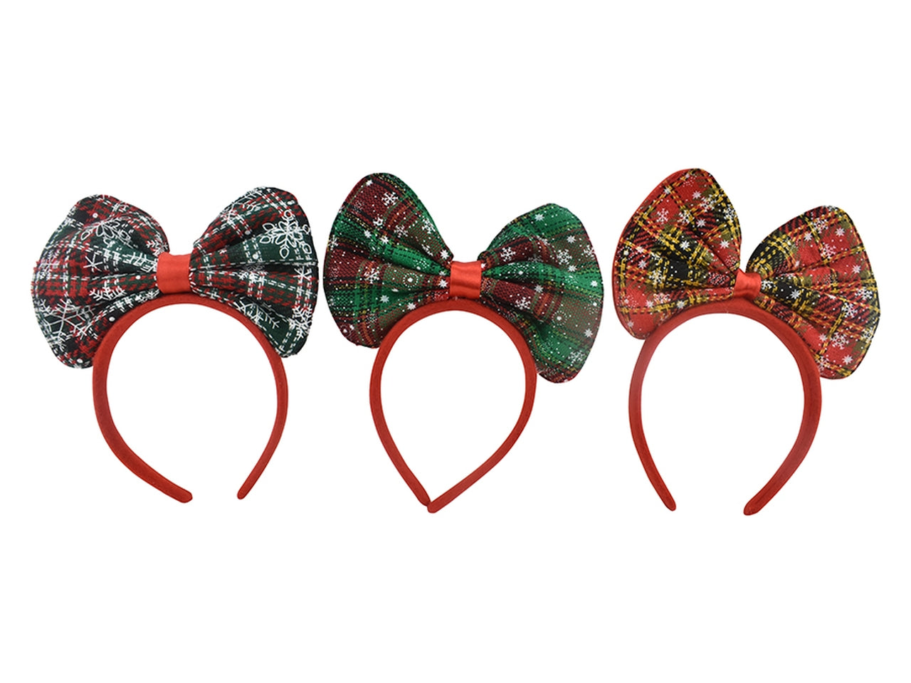 Cerchietto con fiocco in 3 colori assortiti