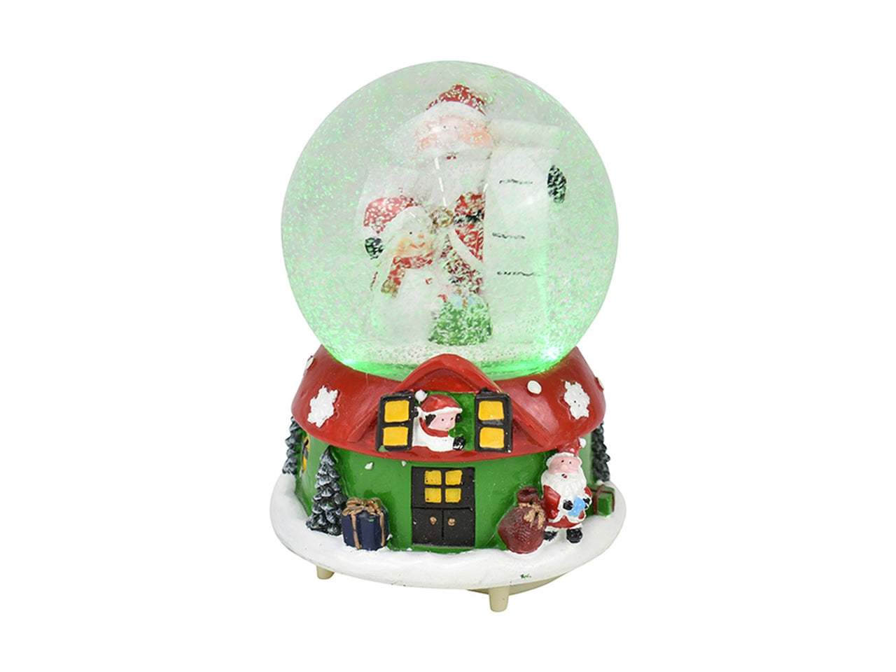 Ampolla 10cm con babbo natale