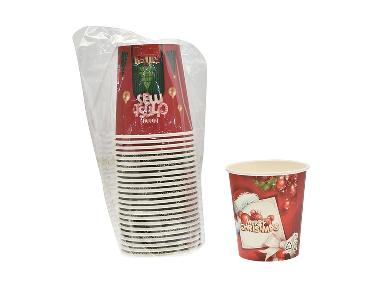 Bicchieri monuso in carta 160ml in confezione da 25 pezzi