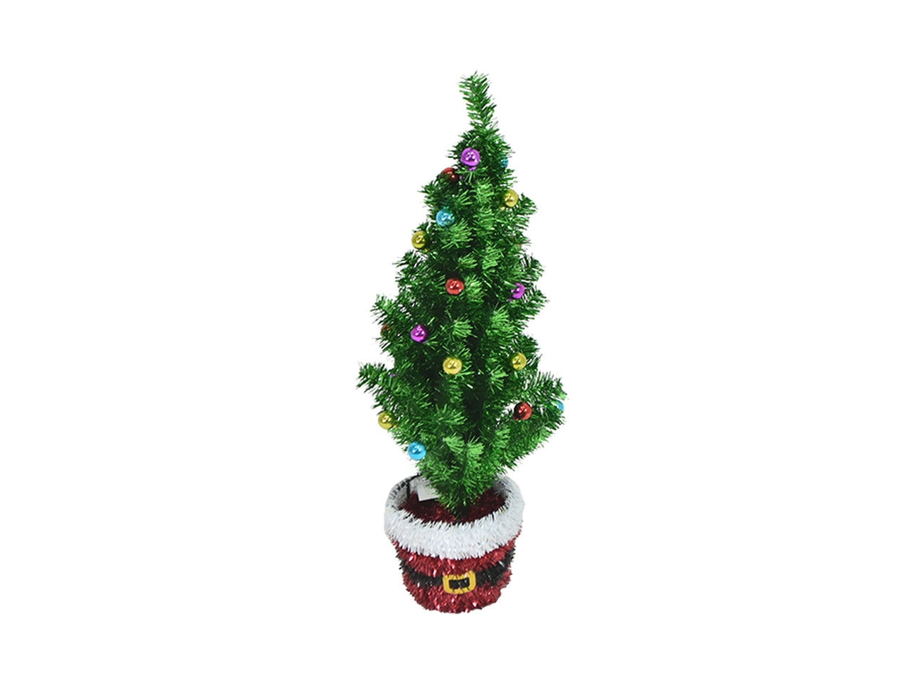 Albero 60cm verde con sfere