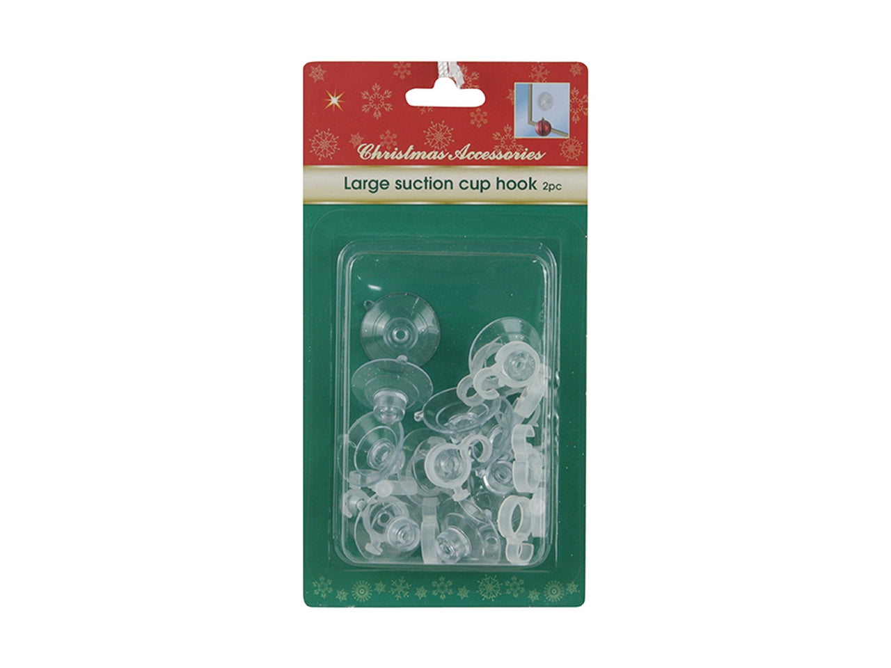 Ventose 3cm con ganci in blister da 12 pezzi