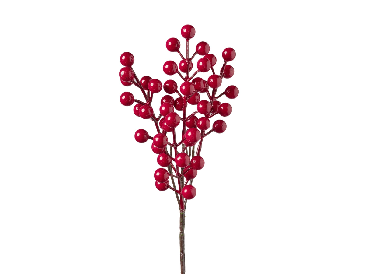 Rametto bacche x 4 28cm 253 rosso