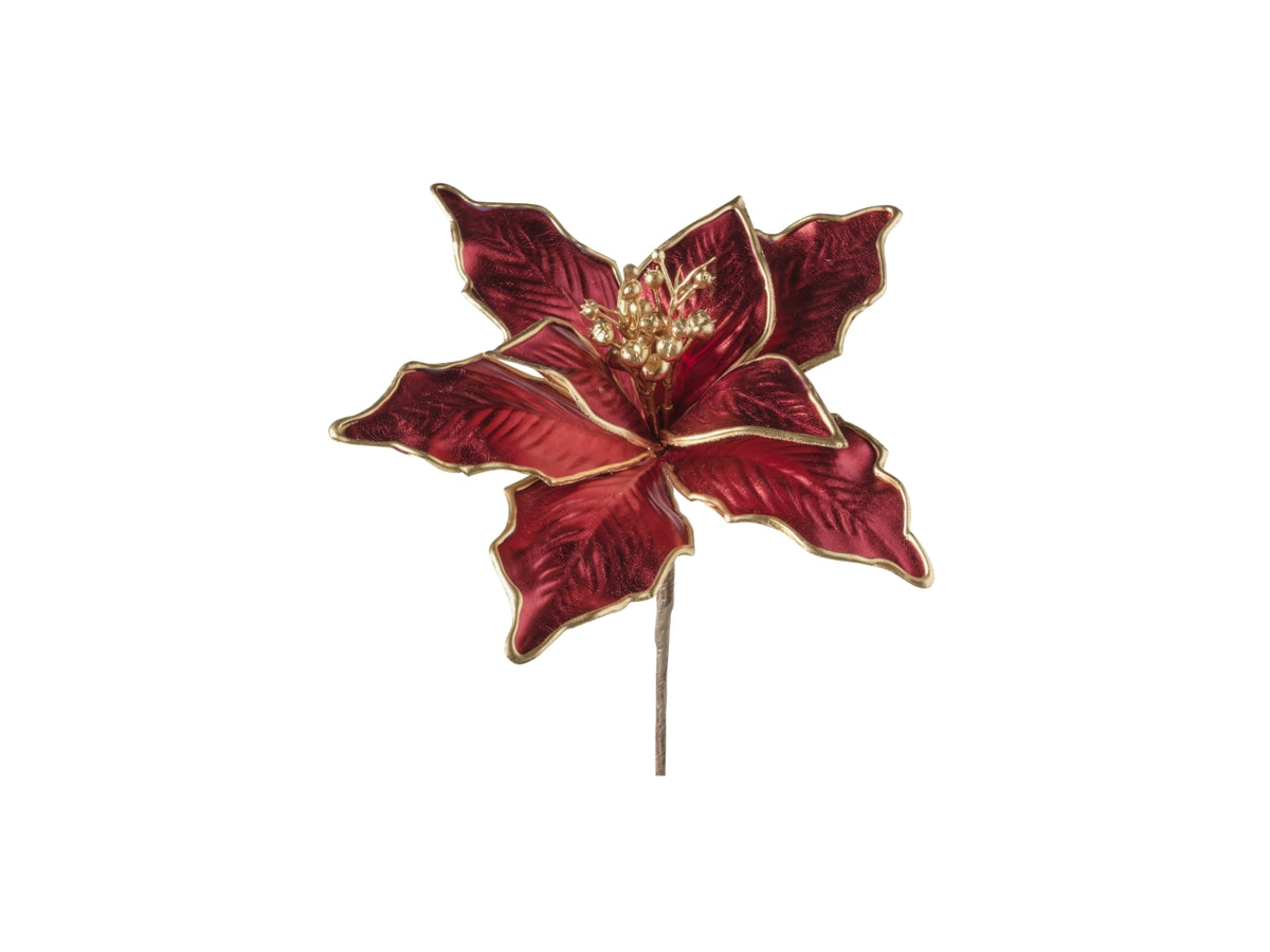 Rametto stella natale 25cm 253 rosso