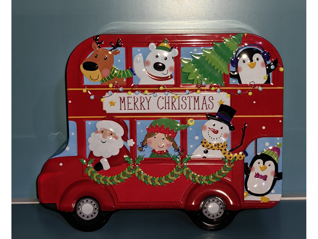 Scatola locomotiva in latta 18xh.10cm