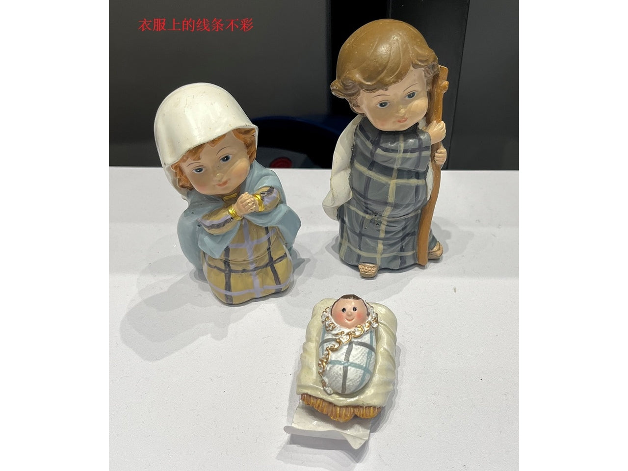 NativitÃ  in poliresina 11cm da 3 pezzi