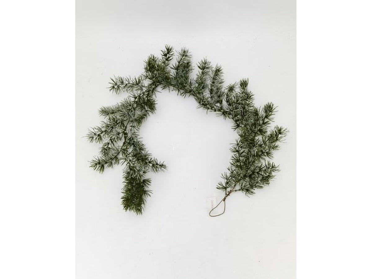 Ghirlanda 120cm verde crystal ivory