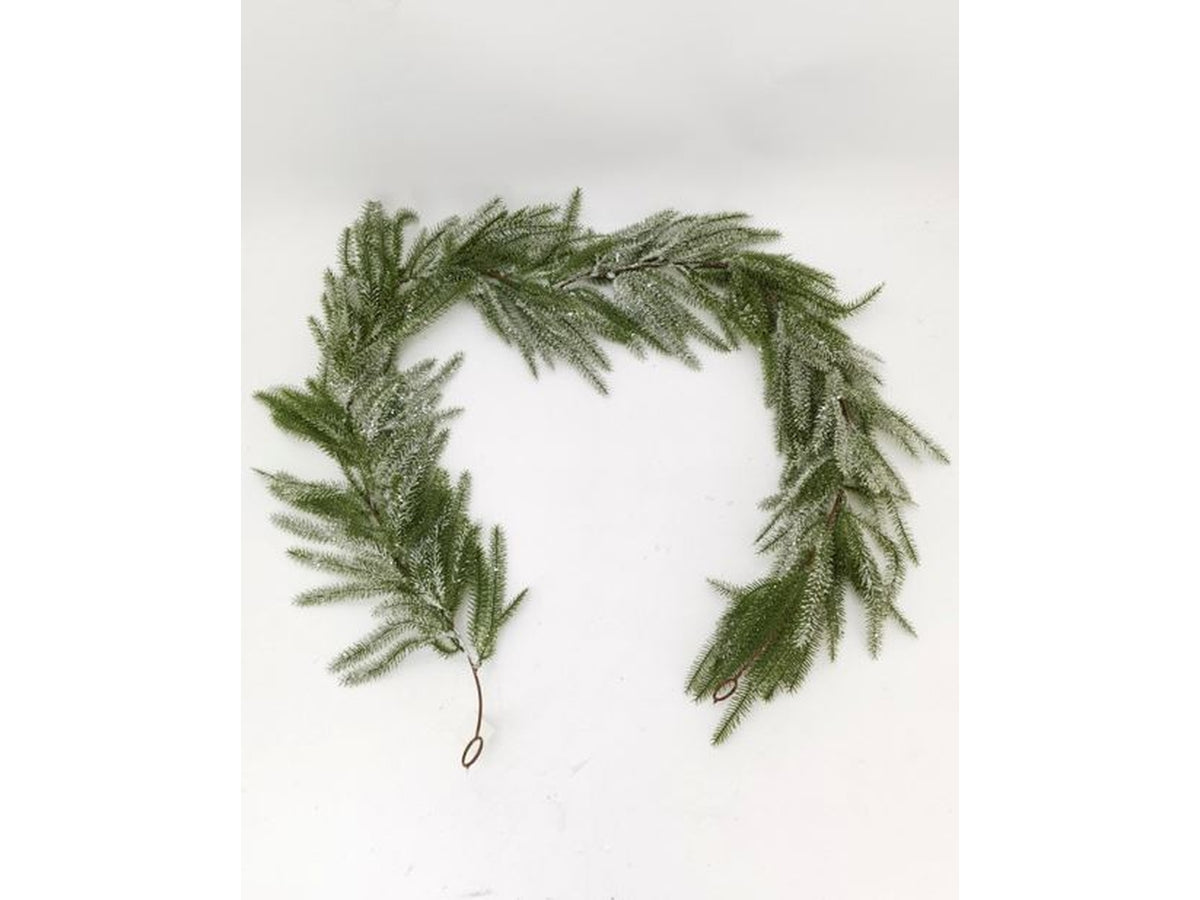 Ghirlanda 180cm verde crystal willow