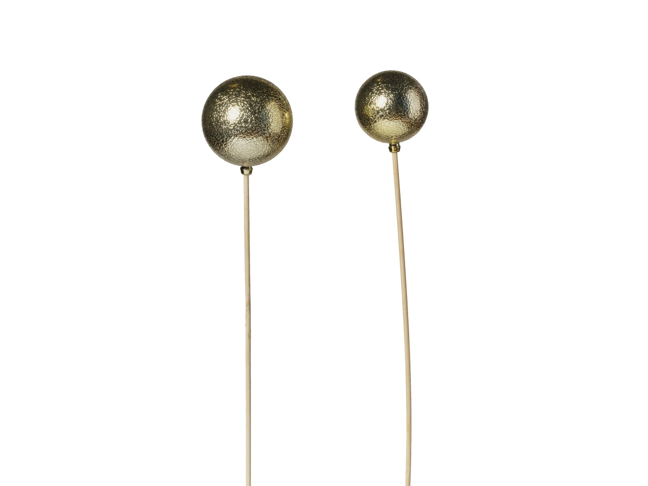 Palline/stick d.5/6cm l.50cm 091 oro in 2 assortimenti 24 pezzi