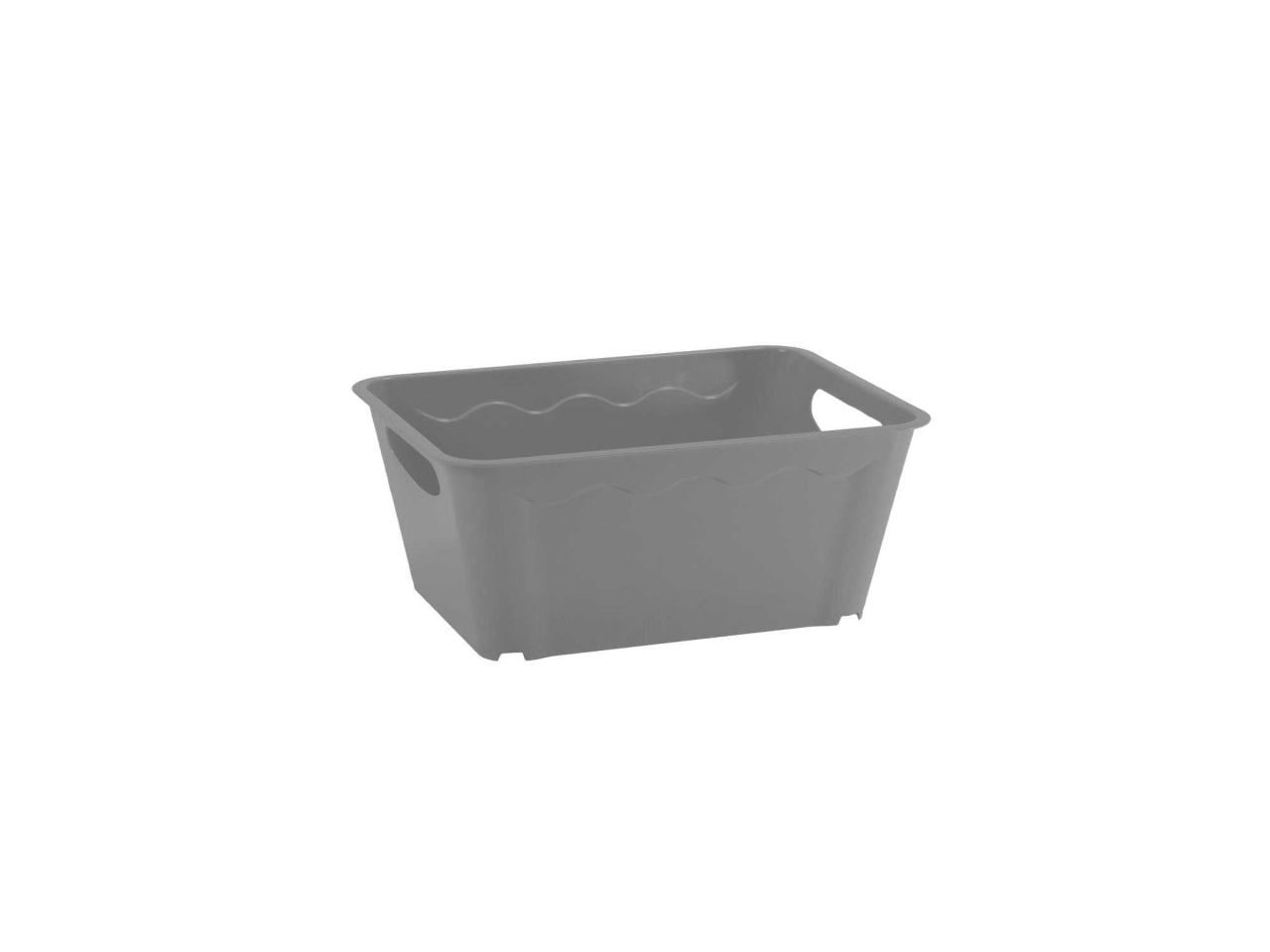 Cestino vulcano s 27x20x12hcm silver