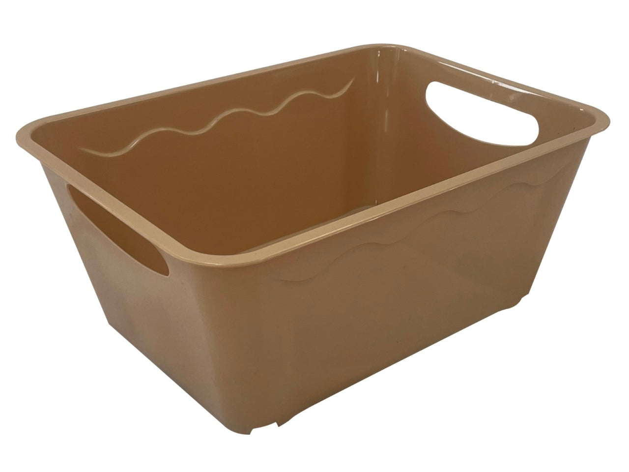 Cestino vulcano m 36x26x15hcm tortora