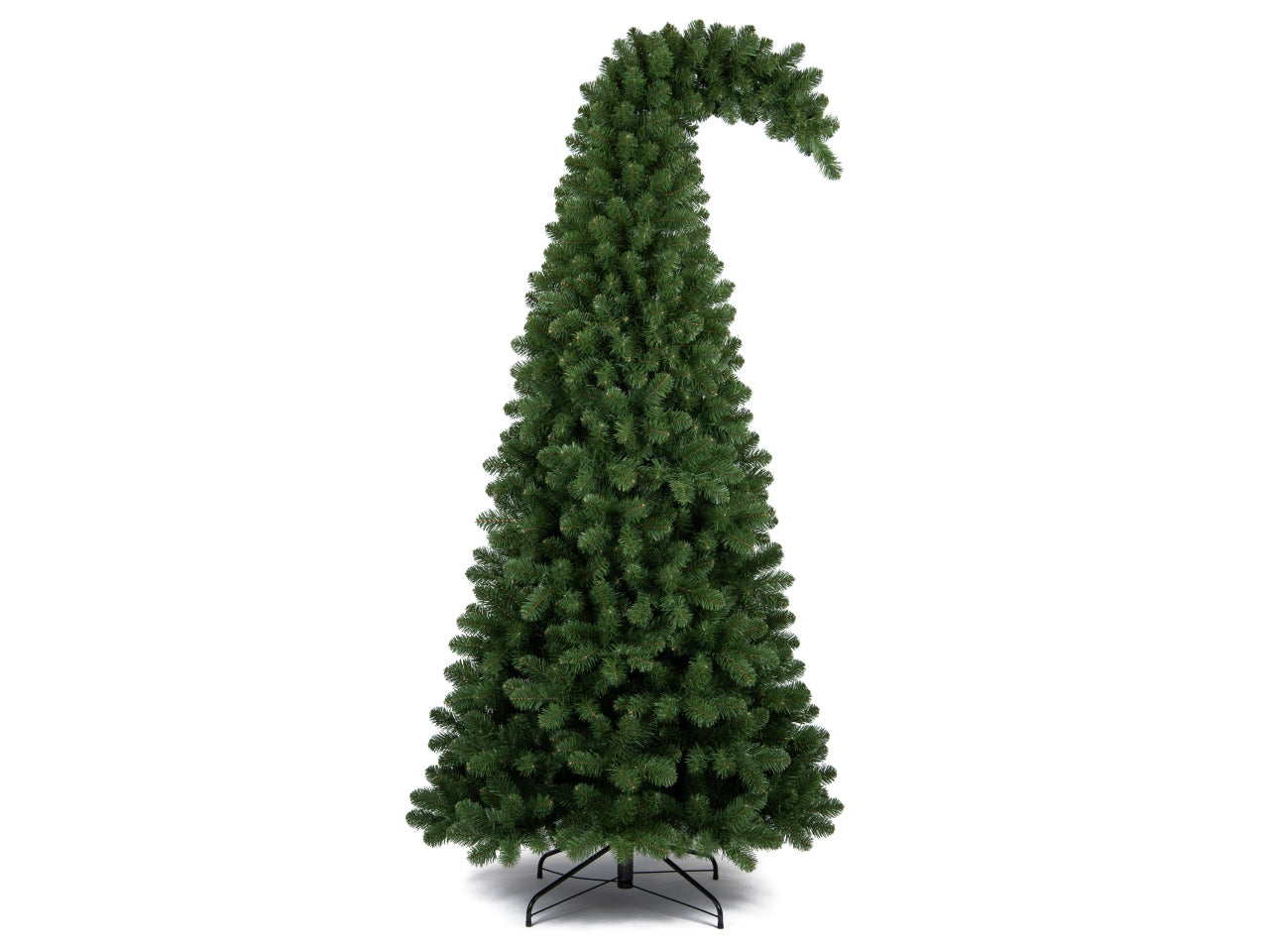 Albero grinch 210cm 1093rami diametro 99cm pvc montaggio ad ombrello