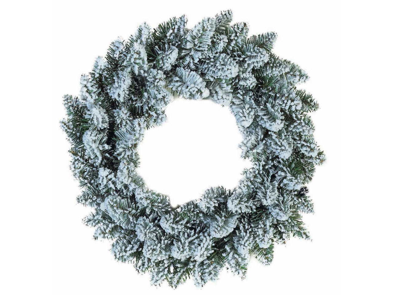 Corona innevata 55cm 120rami