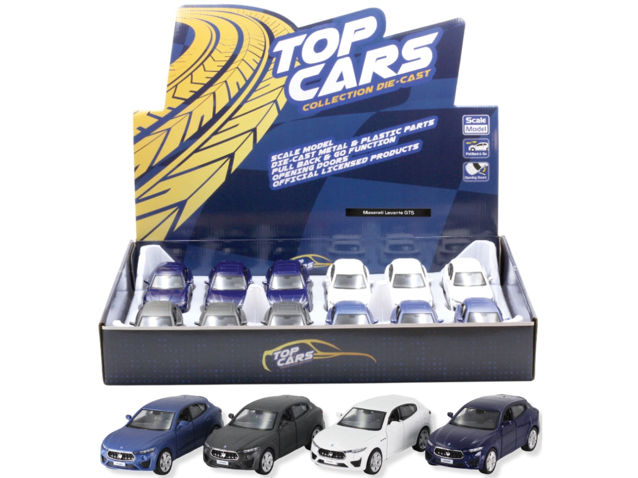 Auto Maserati Levante GTS 2019 di colore blue e grigio