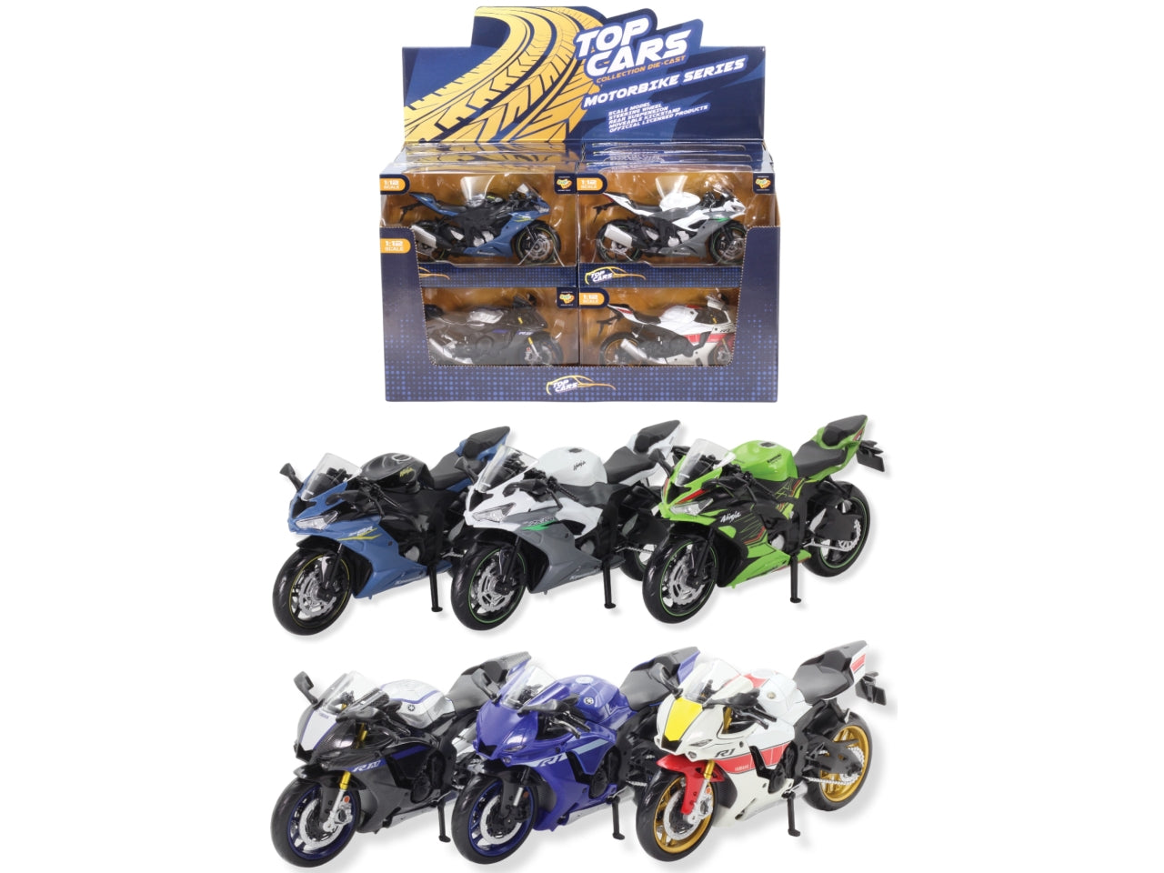 Top cars Yamaha YZR-r1 2022 1:12 moto assortiti
