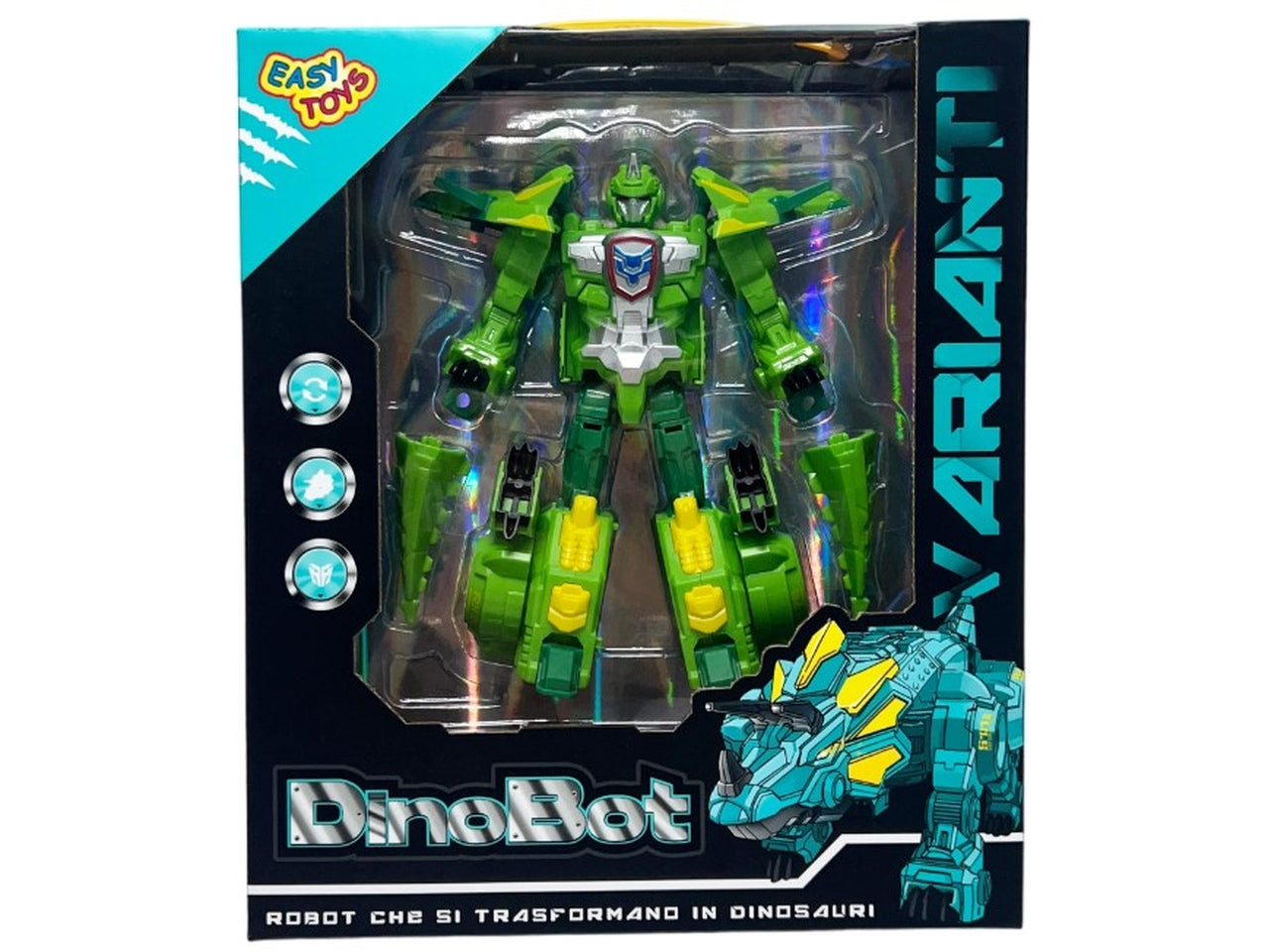 Robot Dinobot trasformabile in dinosauro in modelli assortiti