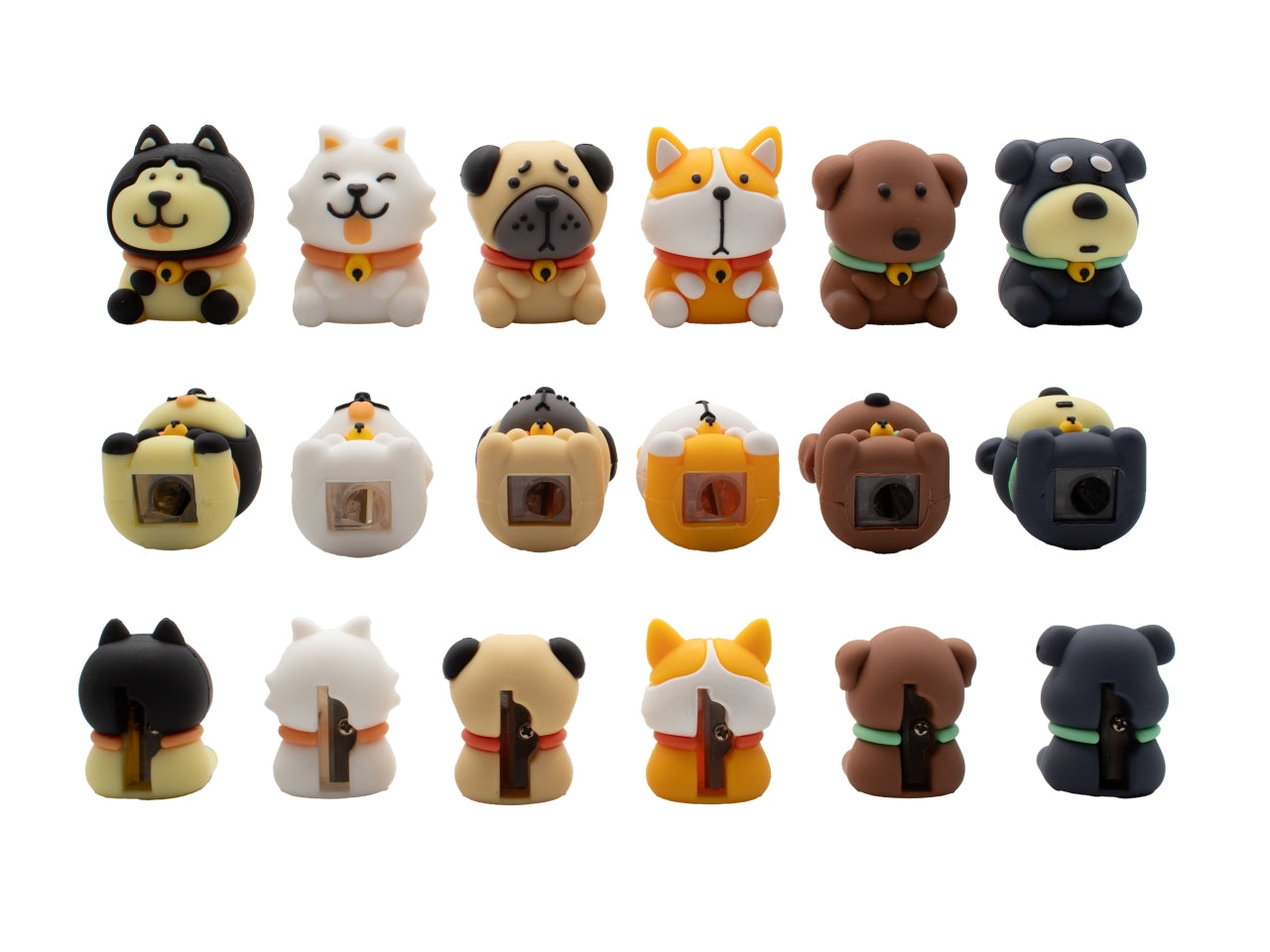 Penna a sfera multicolore 10 colori con topper zampetta