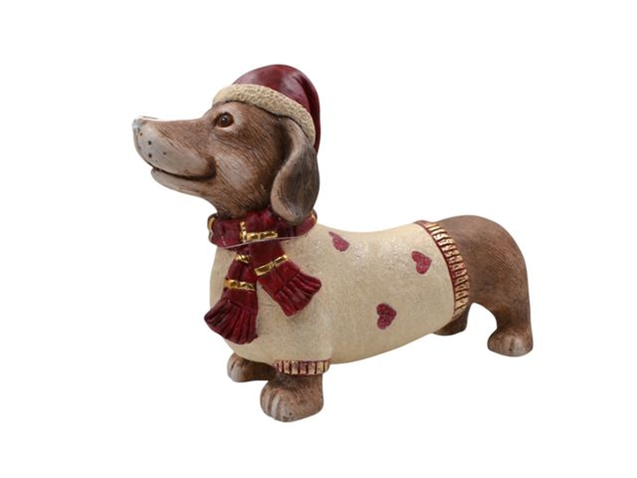 Cane bassotto 42cm in ceramica