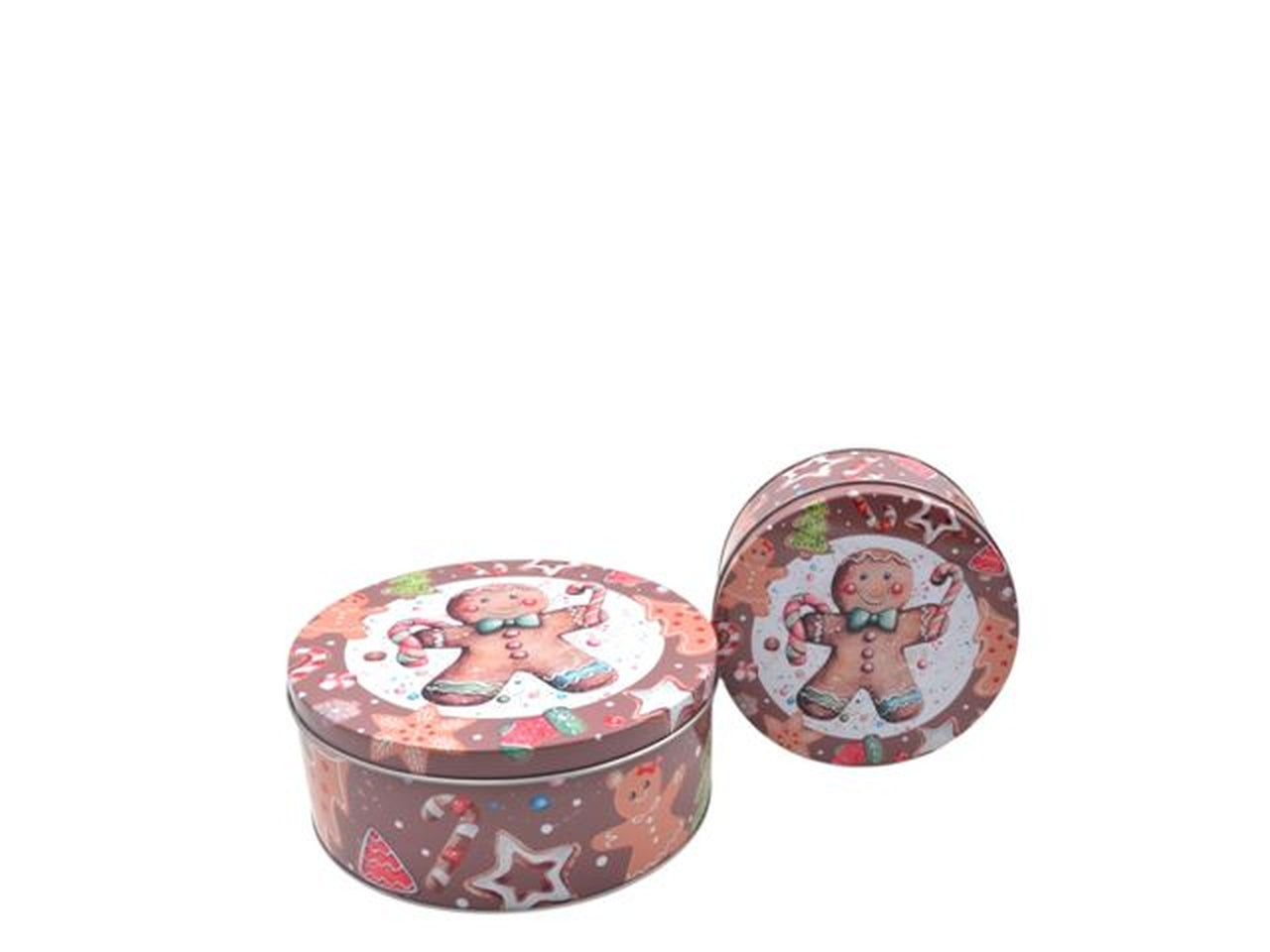 Set scatole biscotto in metallo