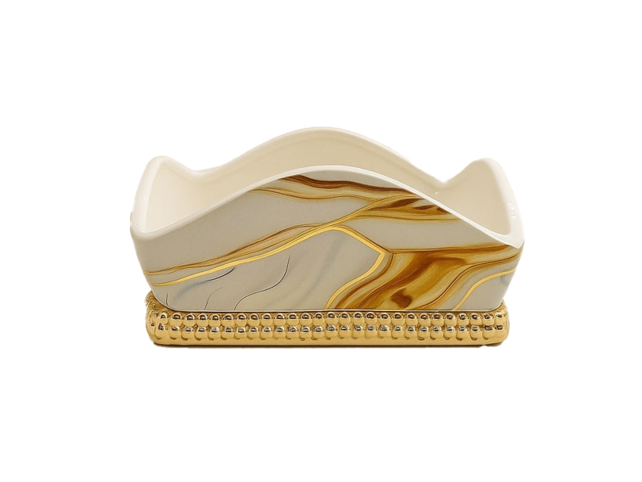 Portatovaglioli effetto marmo gold