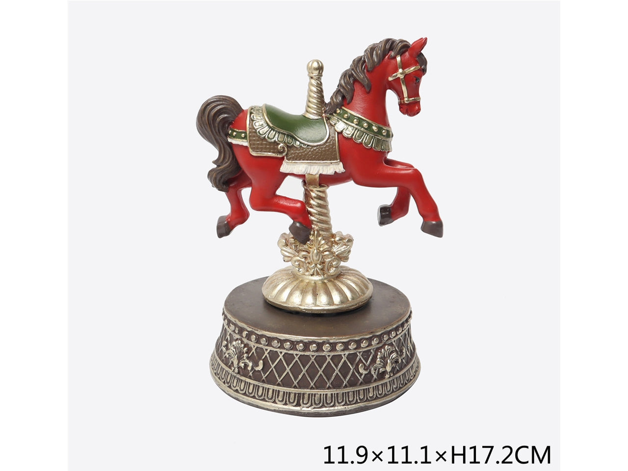 Cavalluccio giostrina 17,20cm rosso