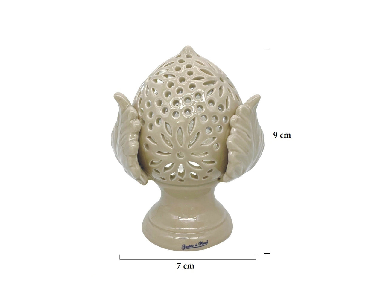 Pumo piccolo crema forato h.9cm