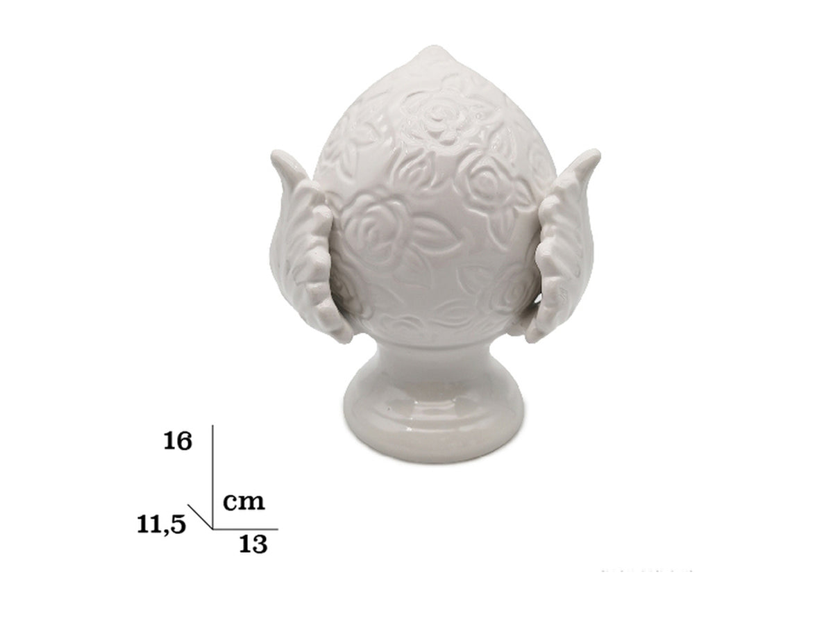 Pumo grande con fiori bianchi
