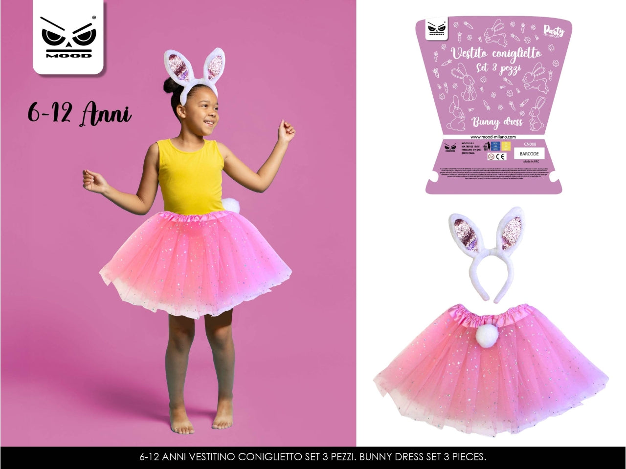 Vestito coniglietto 3 pezzi