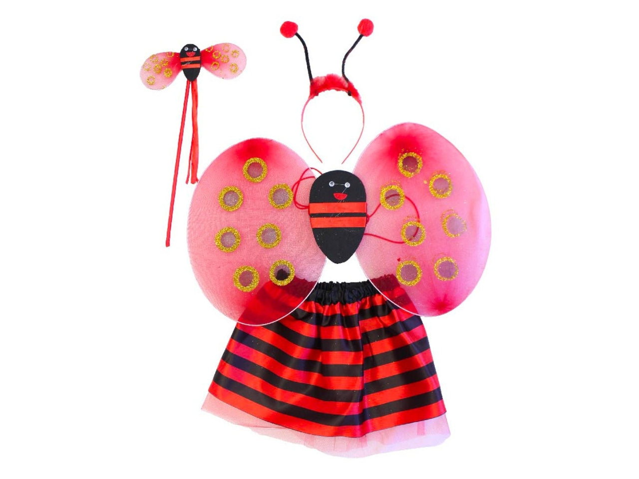 Vestito ape e coccinella baby 4 pezzi