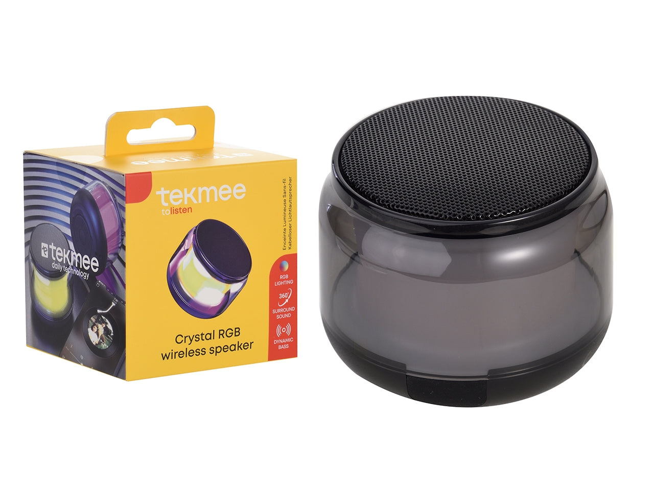 Tekmee crystal rgb wireless speaker