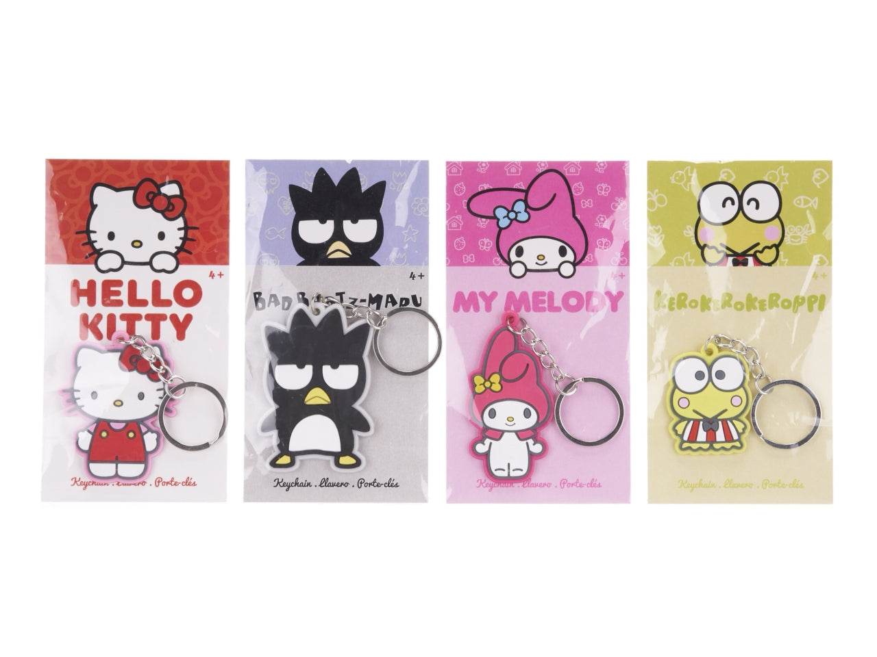 Hello kitty portachiavi 2d 5cm in bustina 15x8cm in 4 assortimenti