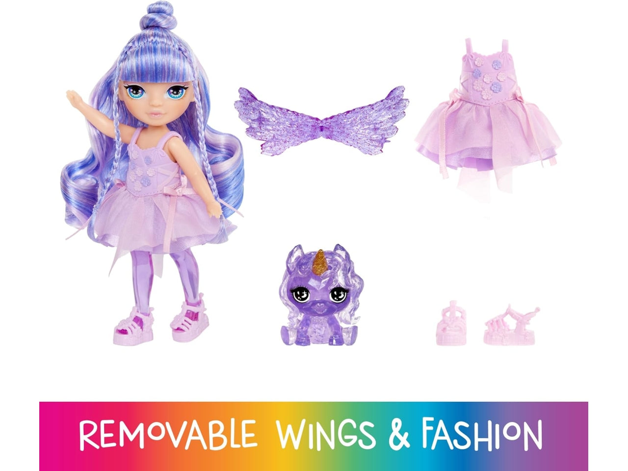 Rainbow high littles rainbow fantasy fairies doll- Amethyst purple