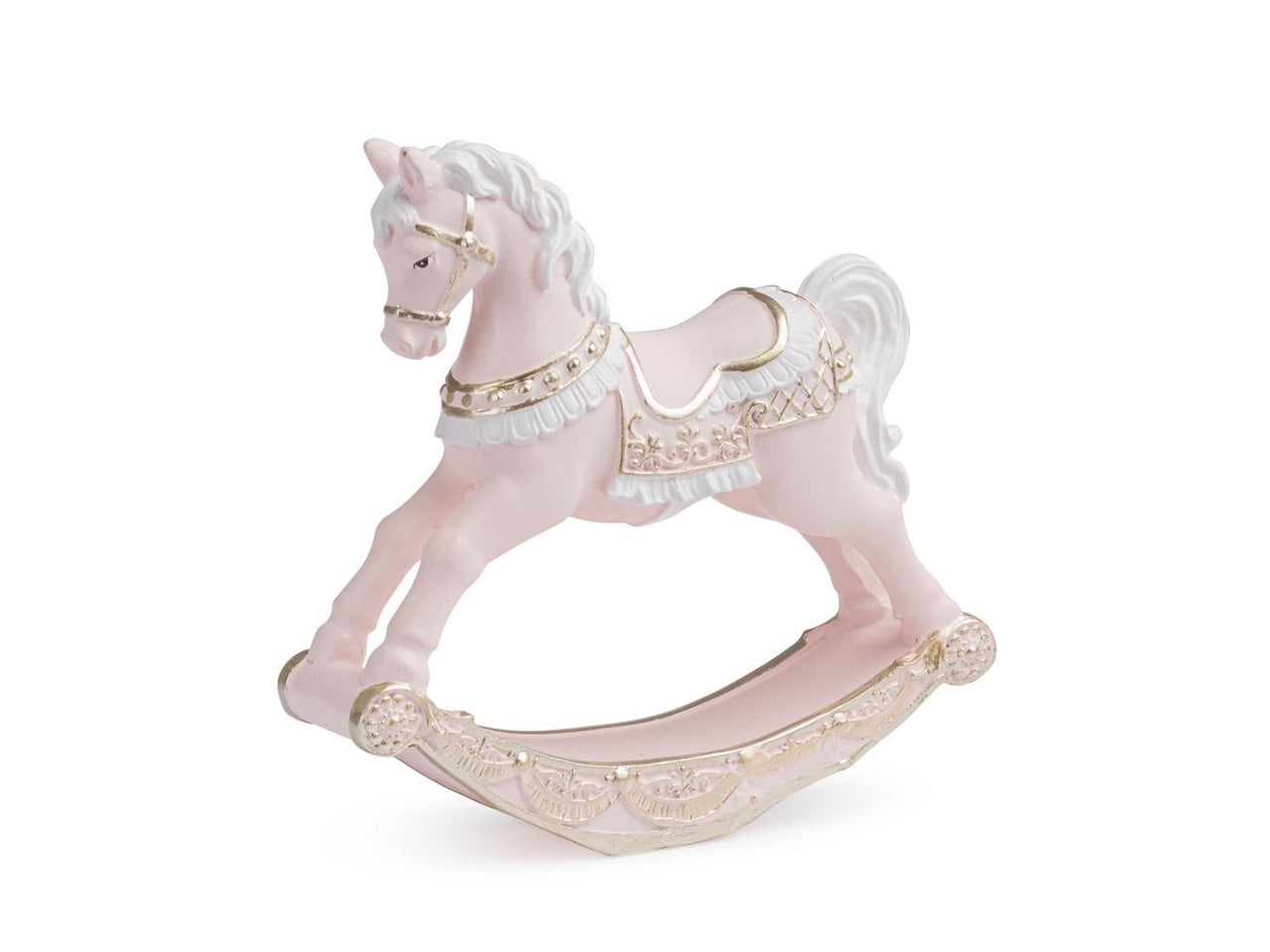 Cavallino a dondolo 11,5cm rosa