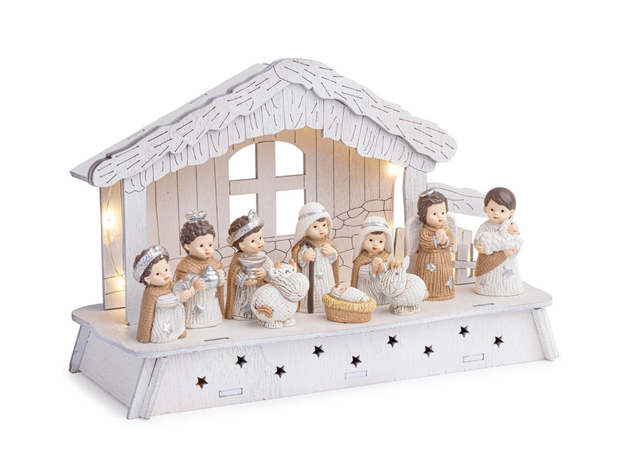 Capanna con nativita' jane bianca