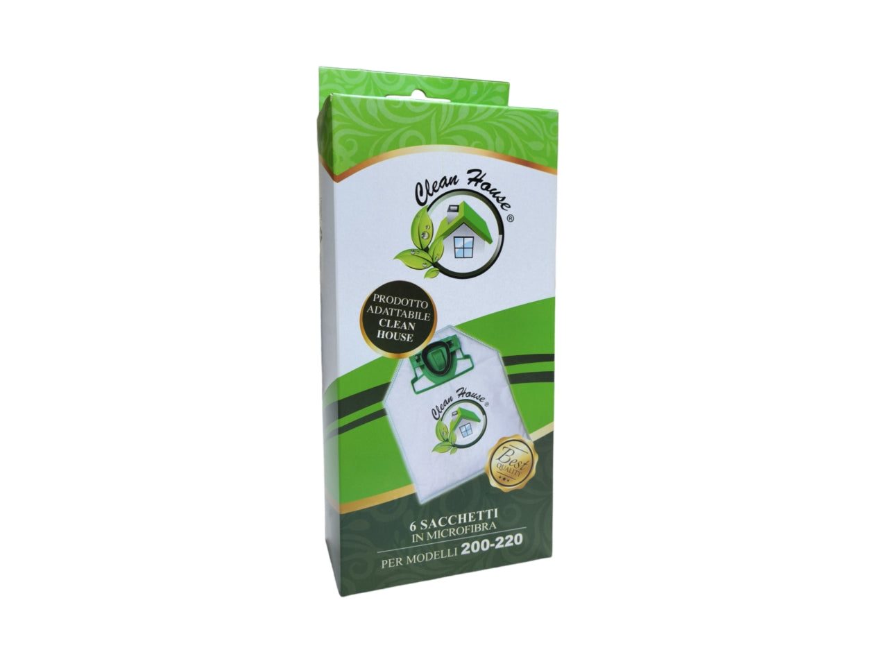Sacchetti in microfibra confezione da 6 pezzi compatibili per aspirapolvere folletto vk200/220