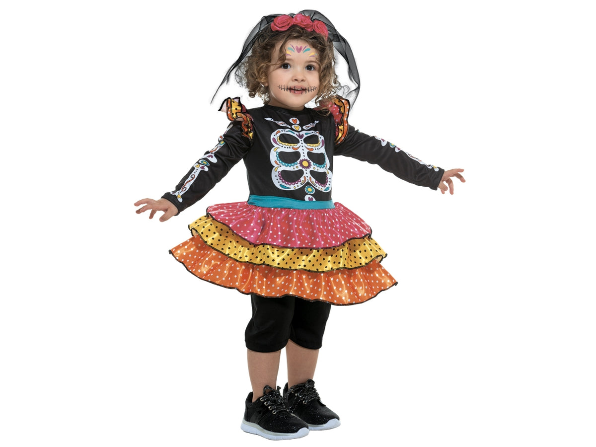 Costume baby catrina taglia 3/4anni