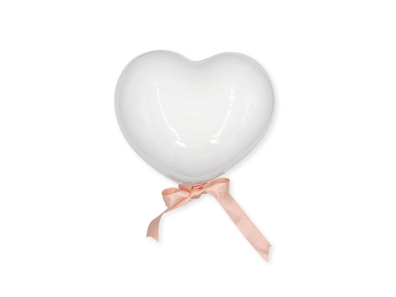 Cuore h.15x15cm bianco