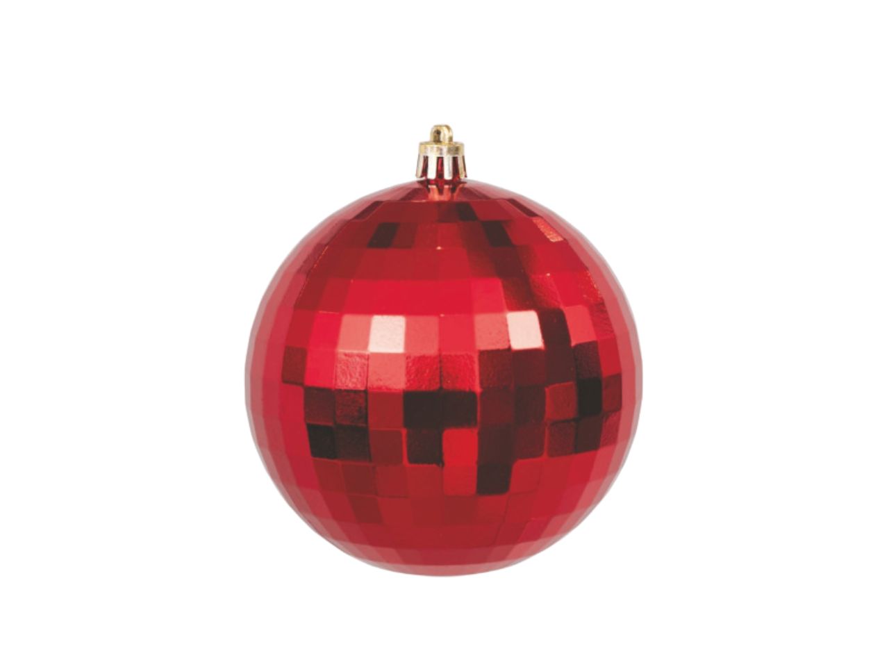 Palla 15cm specchietti rossa