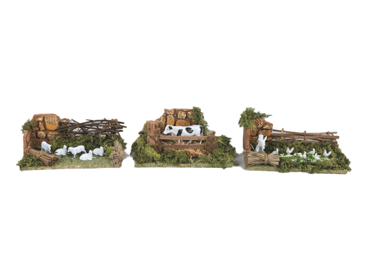 Accessorio per presepe con animali 10,5x20cm in 3 modelli assortiti